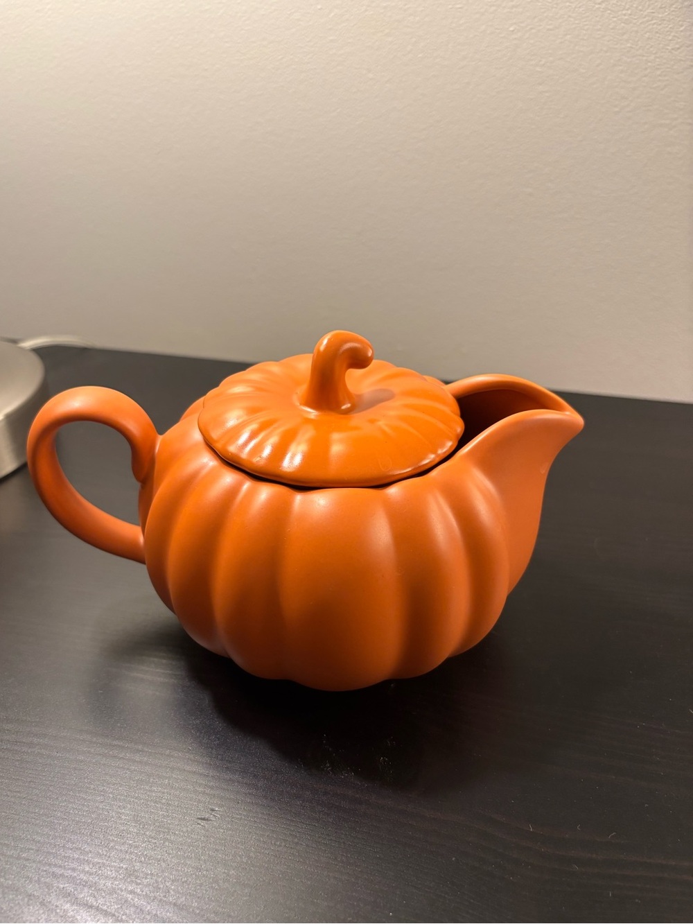 Pumpkin Shaped Gravy Boat with Lid
